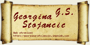 Georgina Stojančić vizit kartica